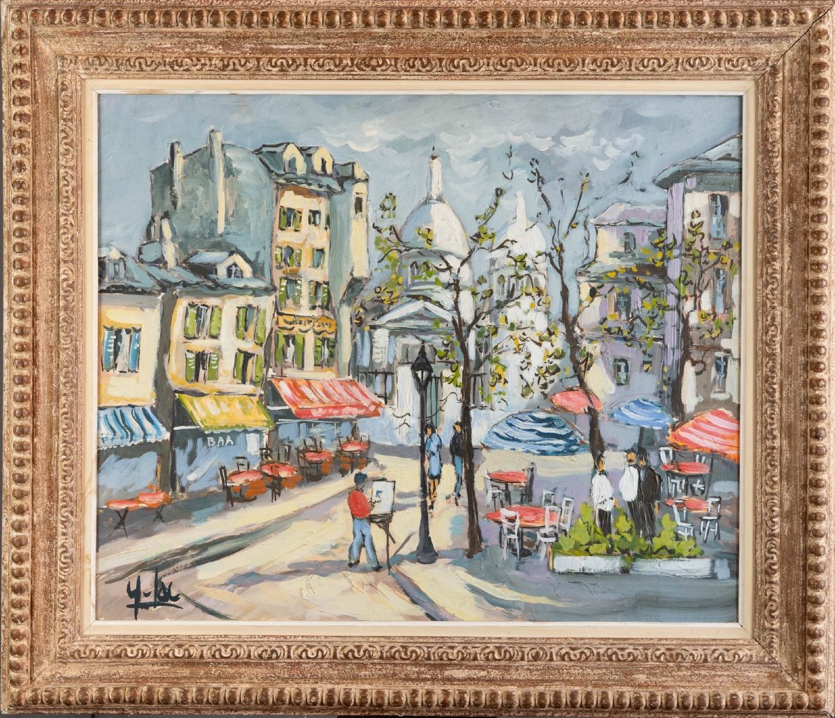 Yves Lac (1944-2021)  : Place Du Tertre-photo-3