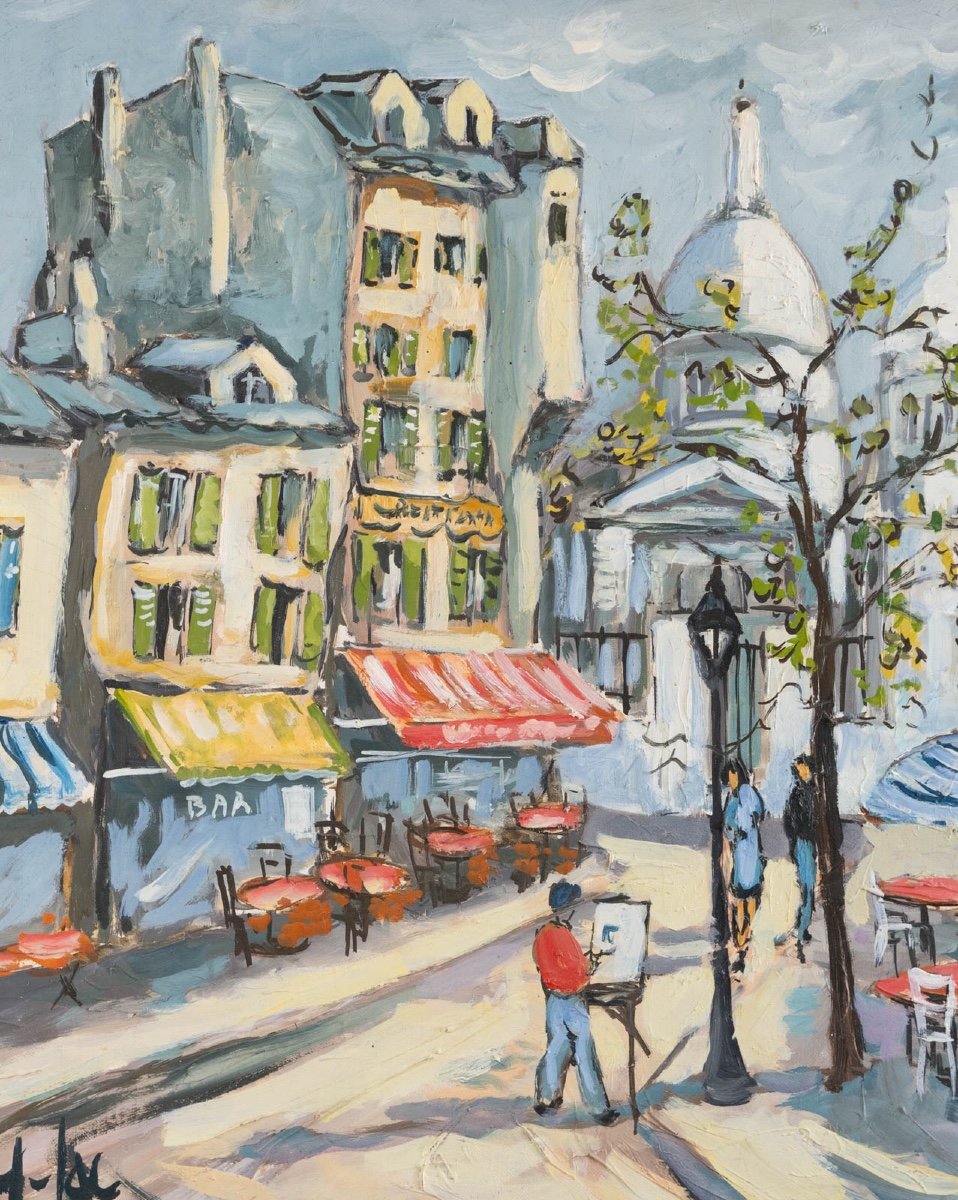 Yves Lac (1944-2021)  : Place Du Tertre-photo-4