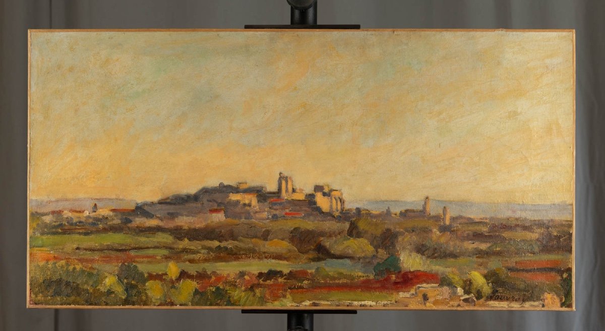 Abel Lauvray (1870-1950): Avignon Seen From Villeneuve-photo-2