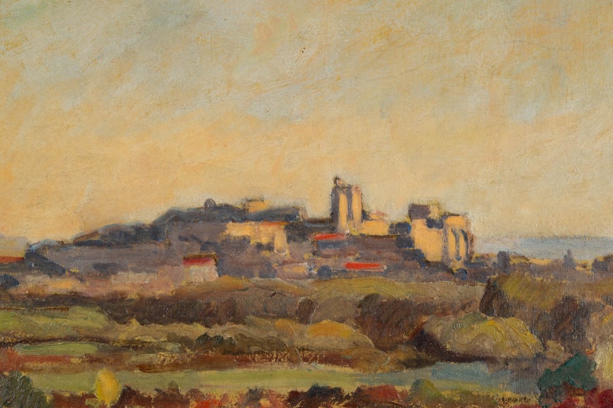 Abel Lauvray (1870-1950): Avignon Seen From Villeneuve-photo-4