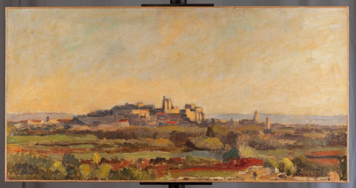 Abel Lauvray (1870-1950): Avignon Seen From Villeneuve-photo-5