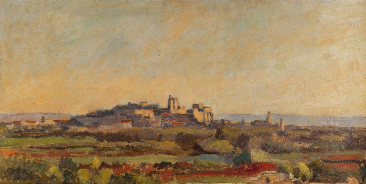 Abel Lauvray (1870-1950): Avignon Seen From Villeneuve