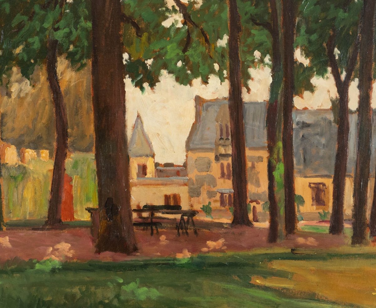 Abel Lauvray (1870-1950) :  La Place Du Village-photo-3