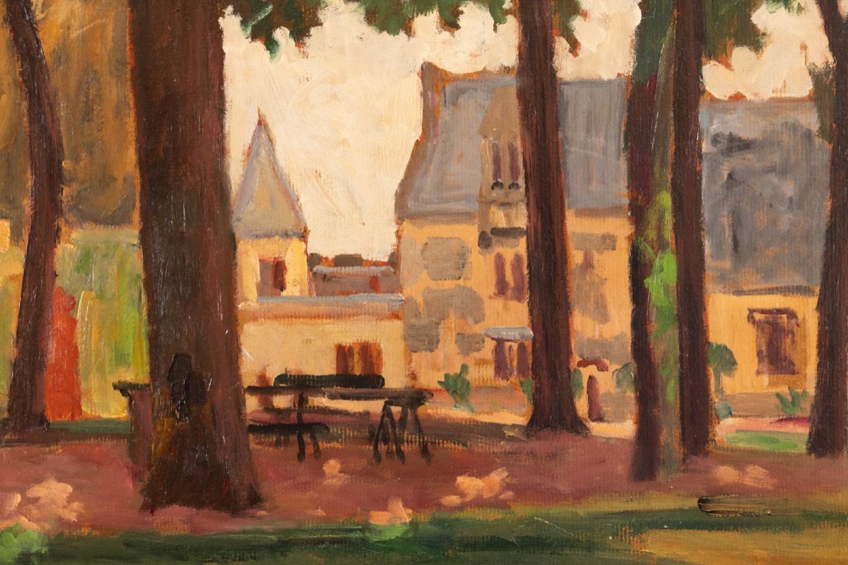 Abel Lauvray (1870-1950) :  La Place Du Village-photo-4