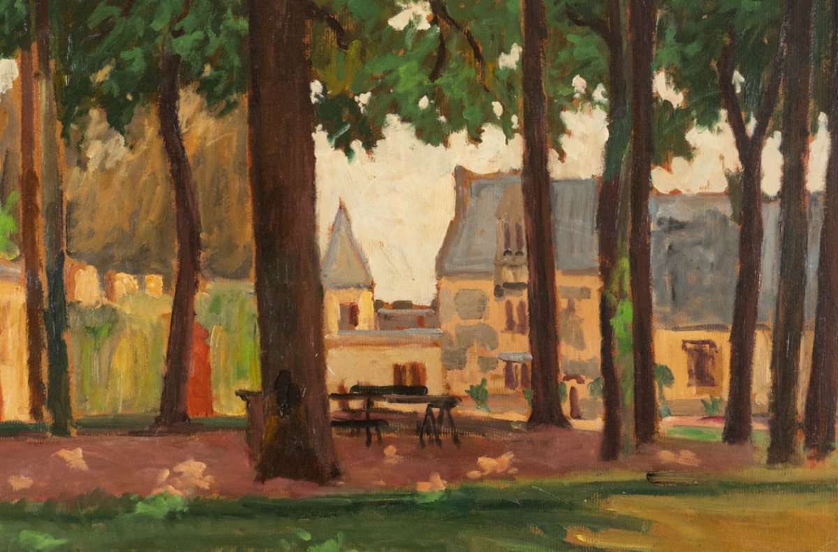 Abel Lauvray (1870-1950) :  La Place Du Village