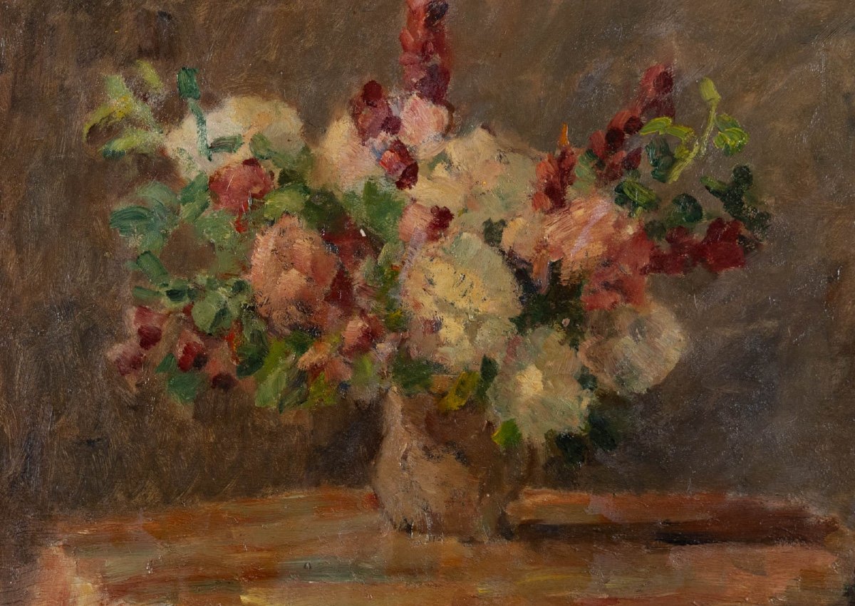 Abel Lauvray (1870-1950) : Bouquet De Fleurs-photo-3