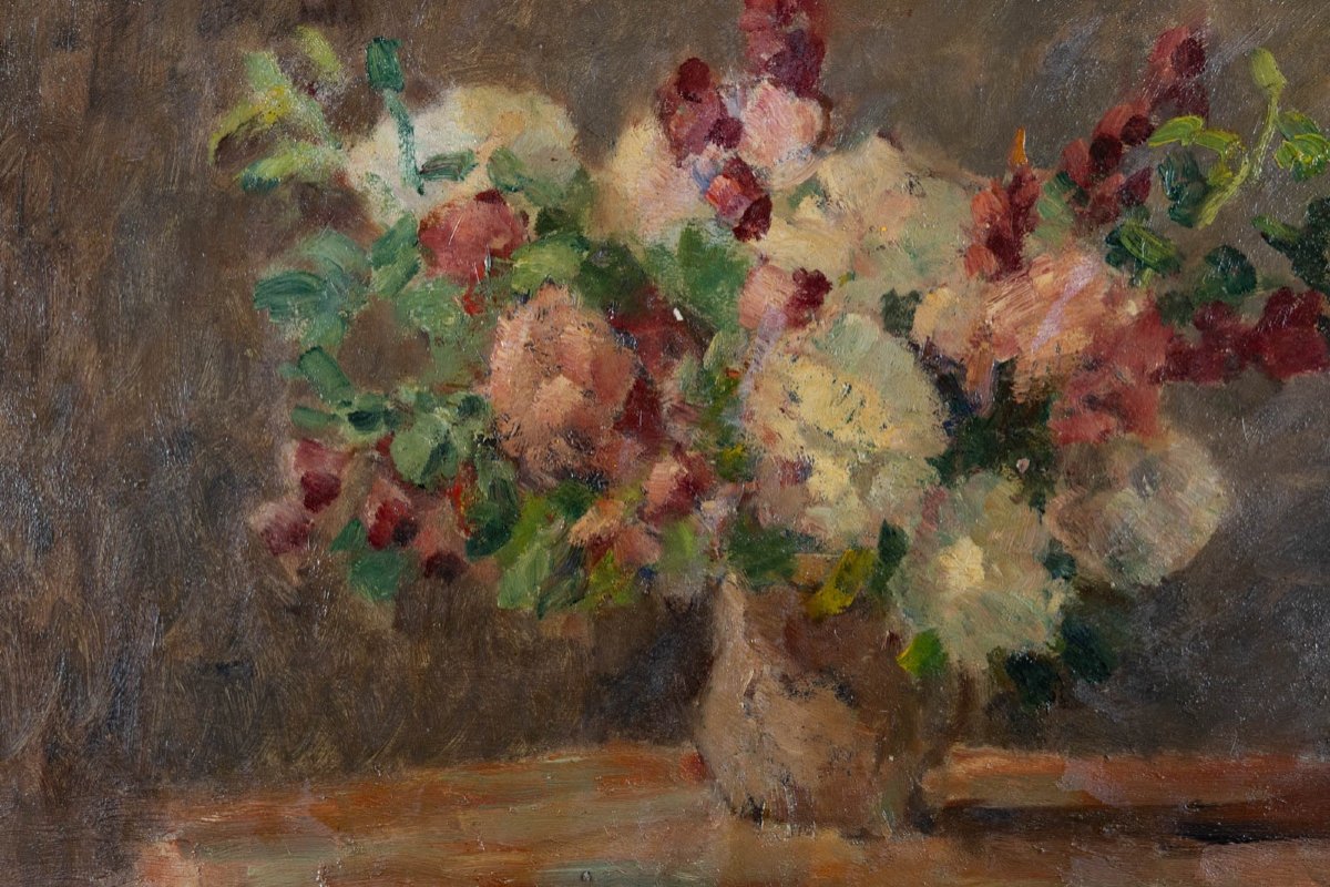 Abel Lauvray (1870-1950) : Bouquet De Fleurs-photo-4