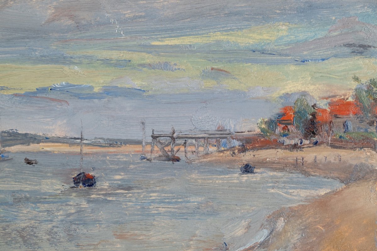 André-léon Vivrel (1886-1976) : Bord De Mer -photo-2