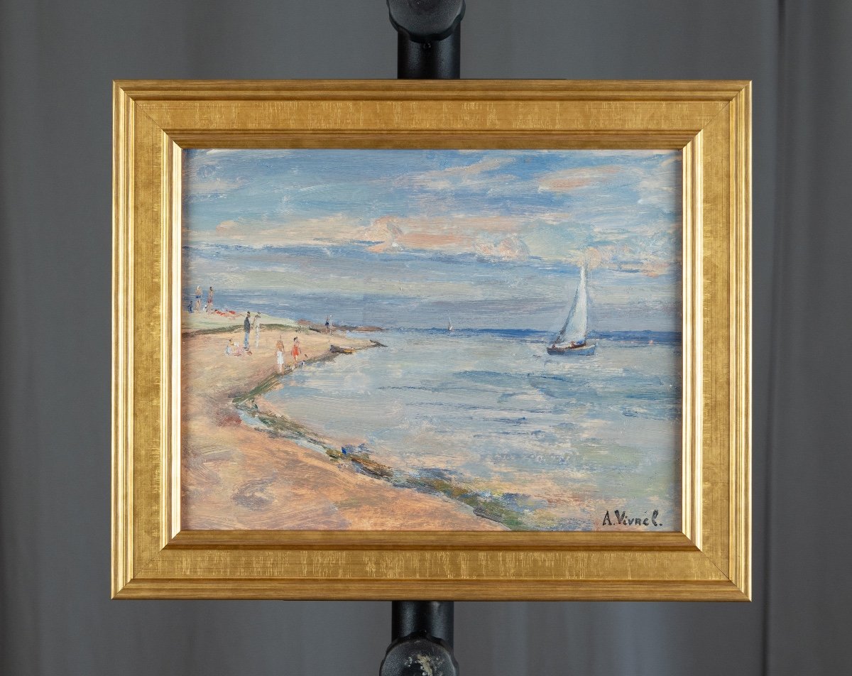 André-léon Vivrel (1886-1976): The Sailboat -photo-2