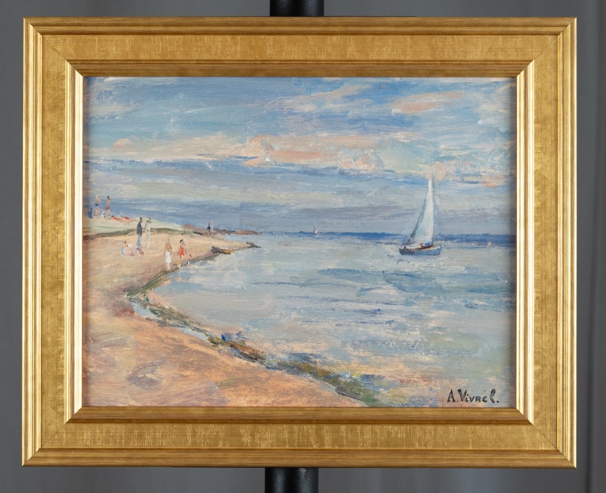 André-léon Vivrel (1886-1976): The Sailboat -photo-3