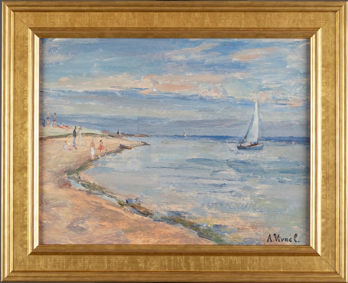 André-léon Vivrel (1886-1976): The Sailboat -photo-4