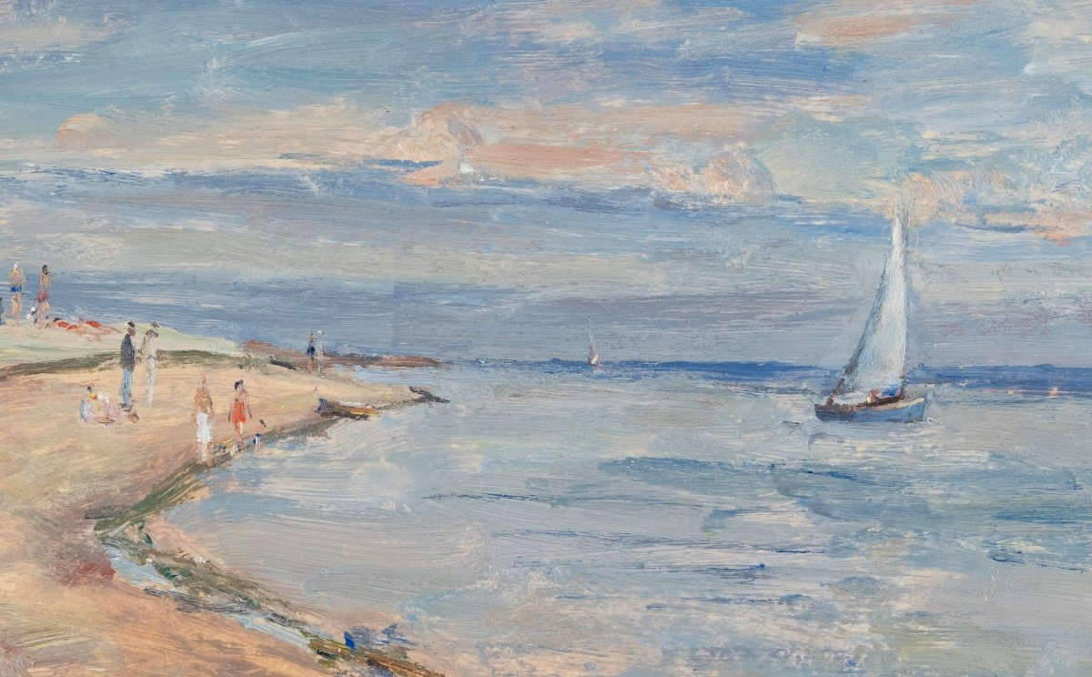 André-léon Vivrel (1886-1976): The Sailboat -photo-1