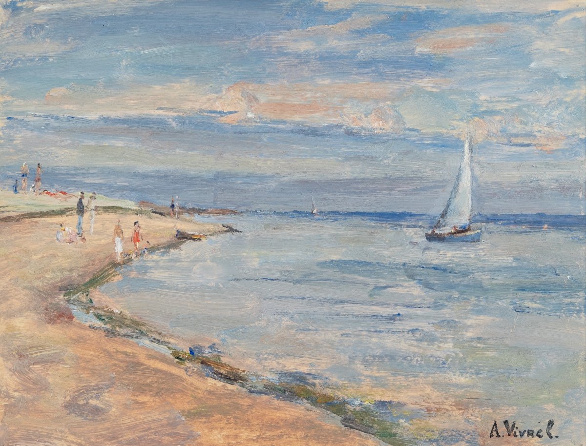 André-léon Vivrel (1886-1976): The Sailboat 