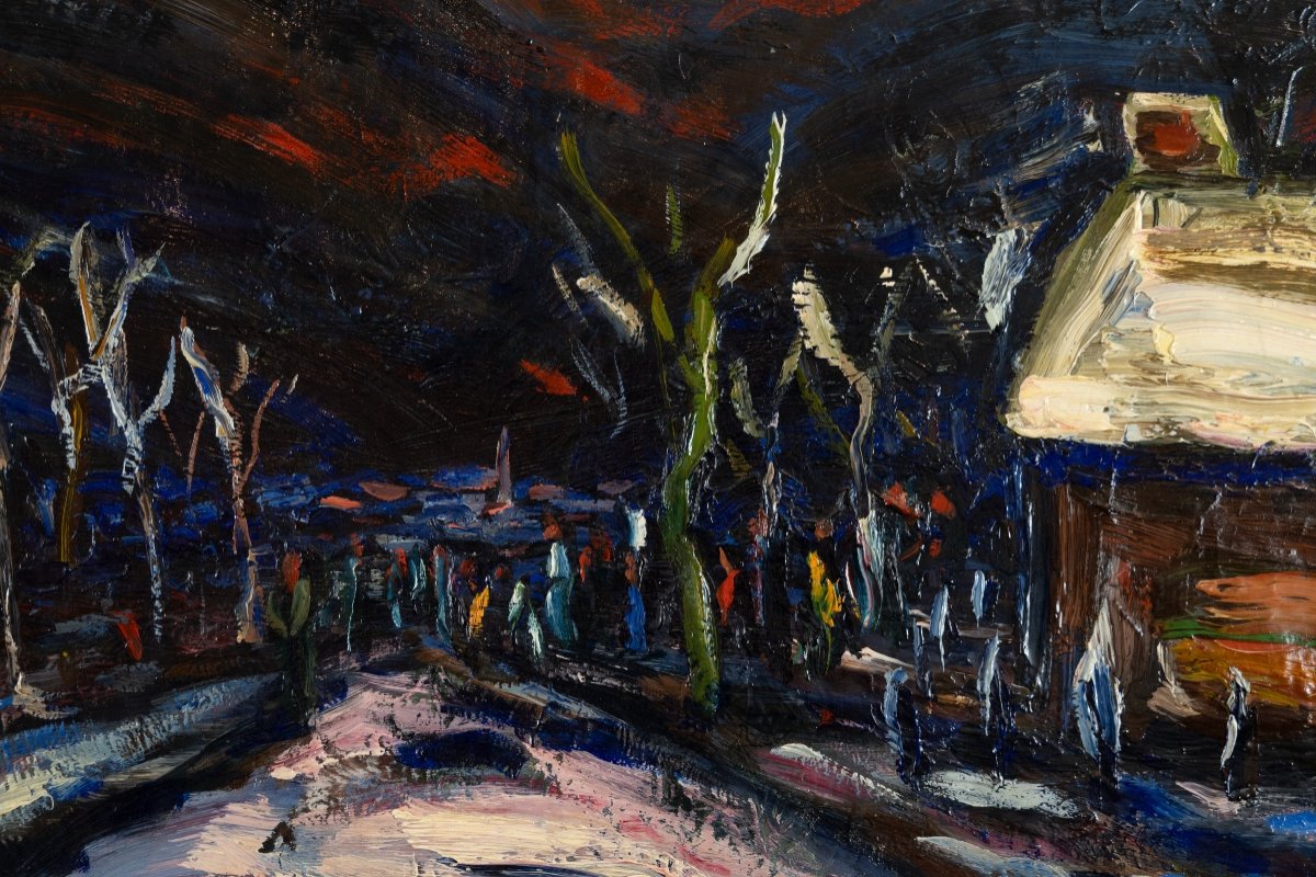 Armand Henri Nakache (1894-1976): Night Landscape -photo-1