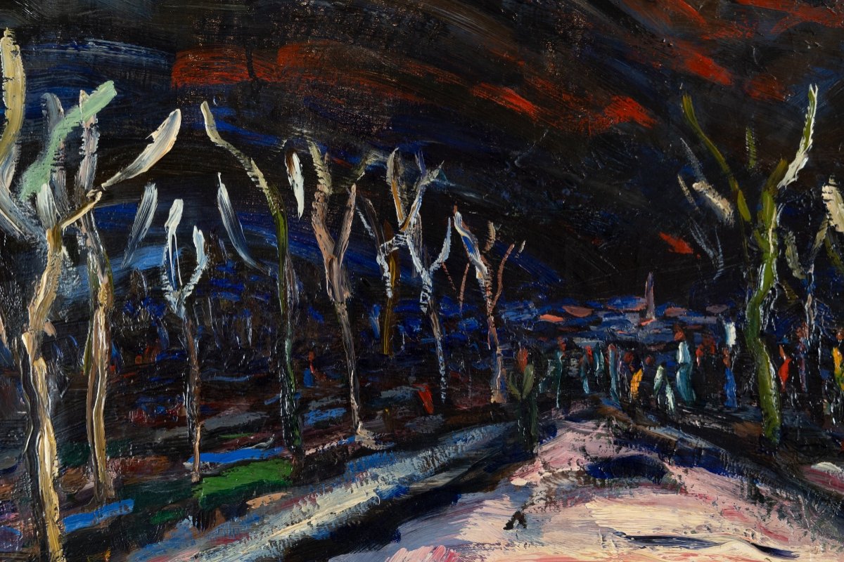 Armand Henri Nakache (1894-1976): Night Landscape -photo-2