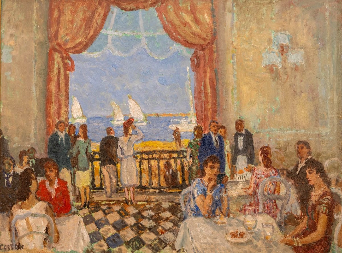 Marcel Cosson (1878-1956):  Vue Du Casino De Juan Les Pins