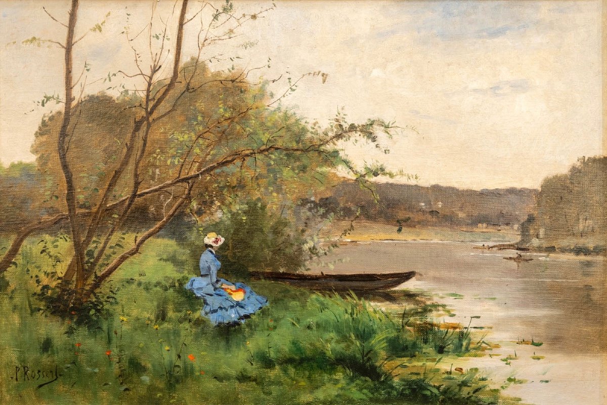 Paul Rossert (1851-1918): Woman At The Water's Edge 