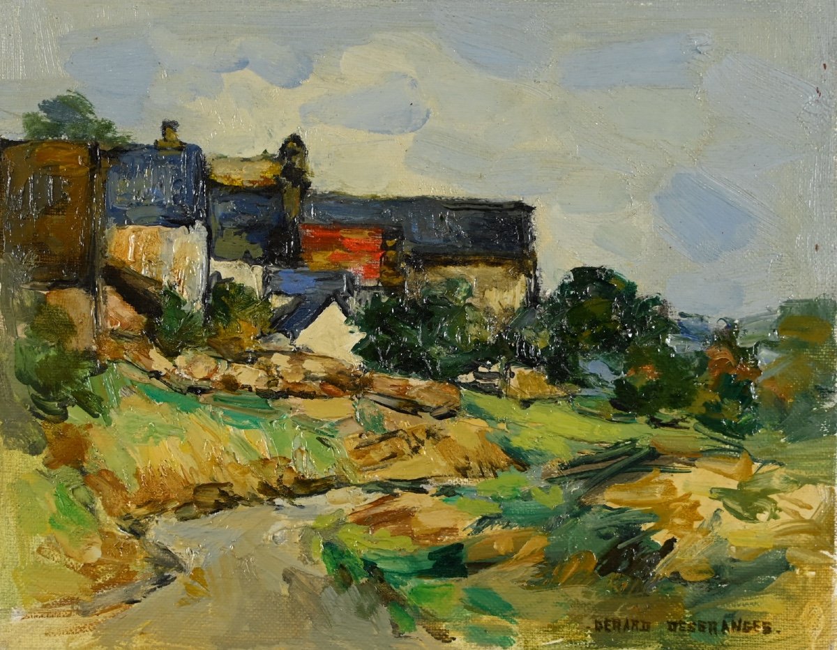 Gérard Desgranges (1919-2006)  Village en auvergne