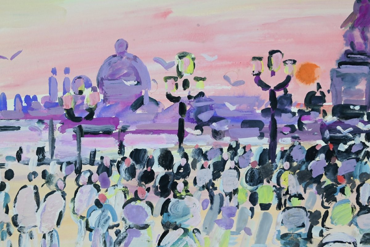  Robert Savary (1920 - 2000): The Crowd In Venice-photo-3