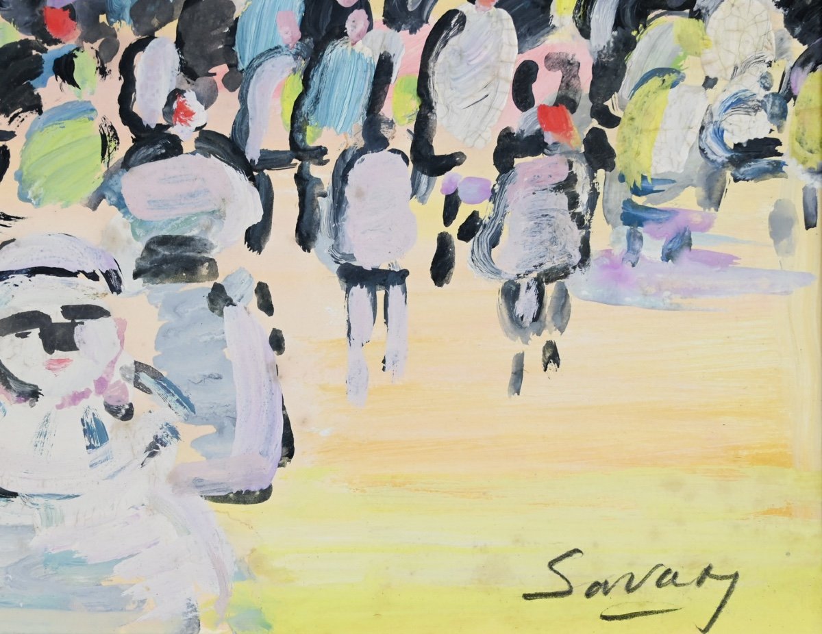  Robert Savary (1920 - 2000): The Crowd In Venice-photo-4