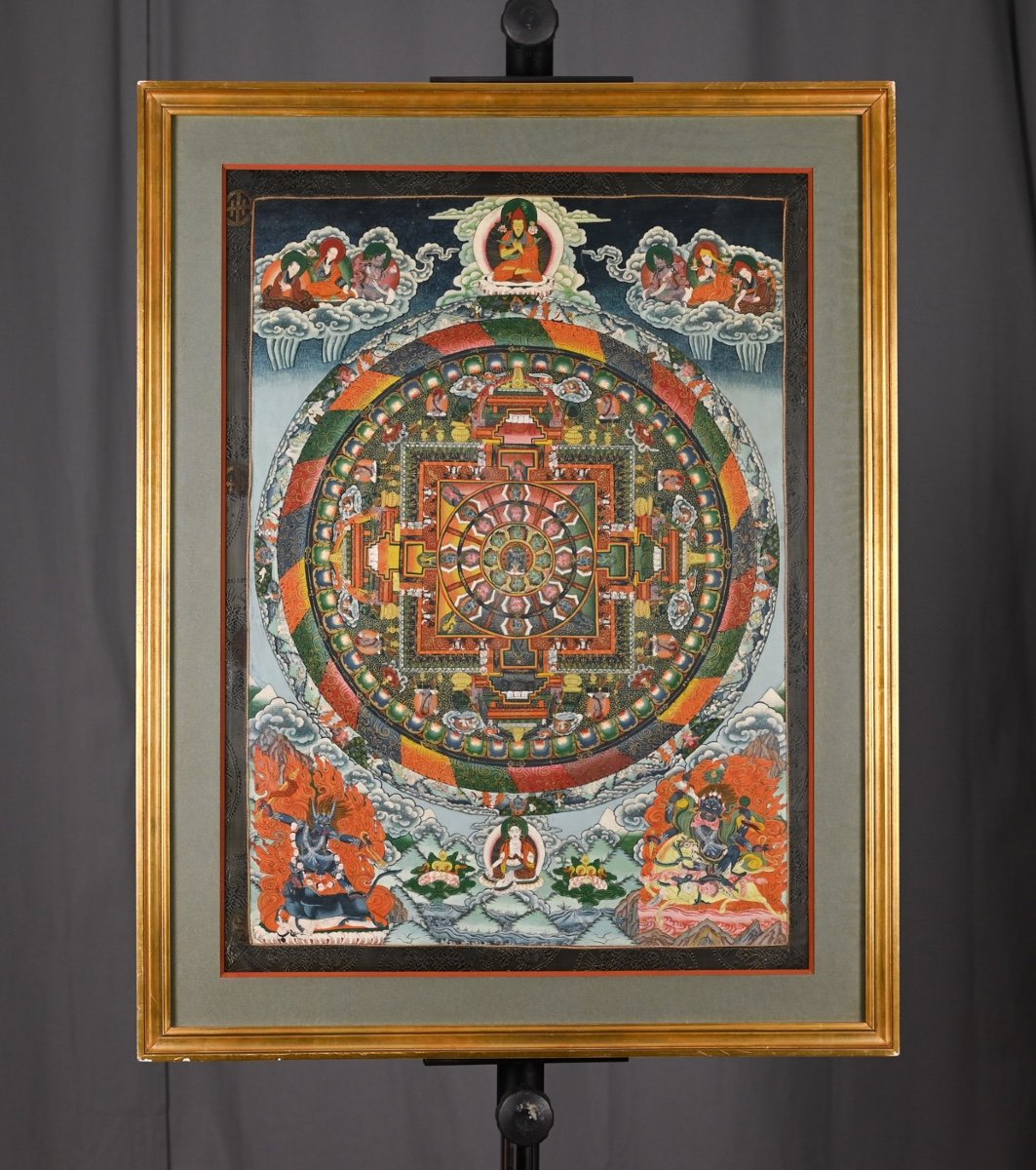 Thangka : Mandala De Hérouka, Tibet Début 20e -photo-2