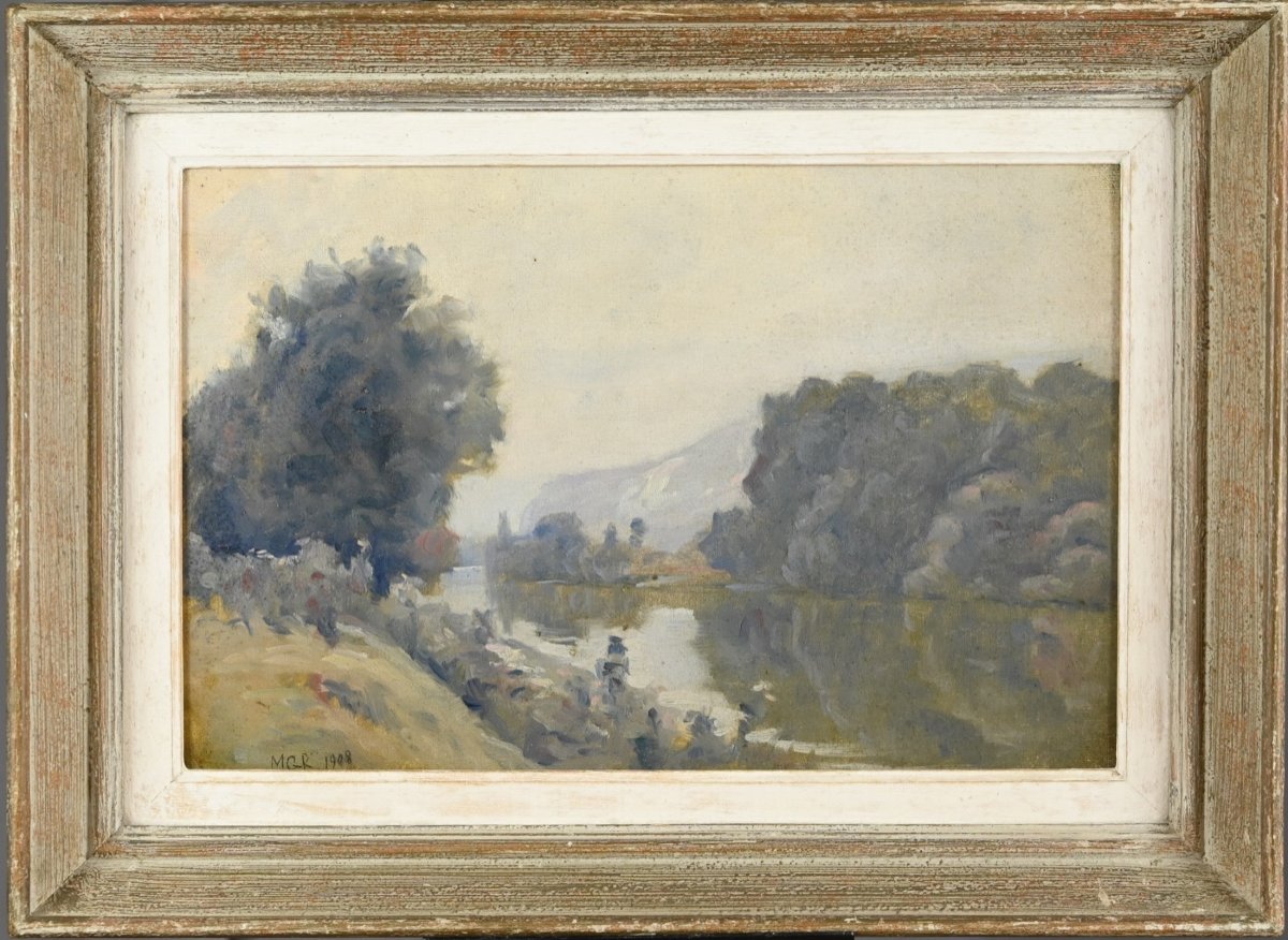  Maurice Gosselin-parelle (1876 - 1931): Mist On The Seine-photo-3