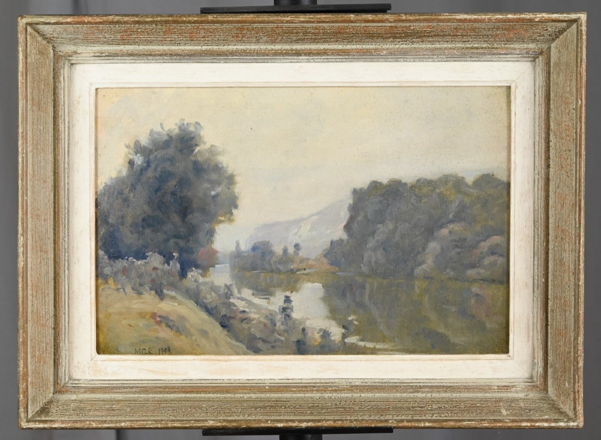  Maurice Gosselin-parelle (1876 - 1931): Mist On The Seine-photo-2