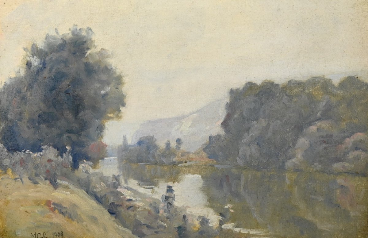  Maurice Gosselin-parelle (1876 - 1931): Mist On The Seine