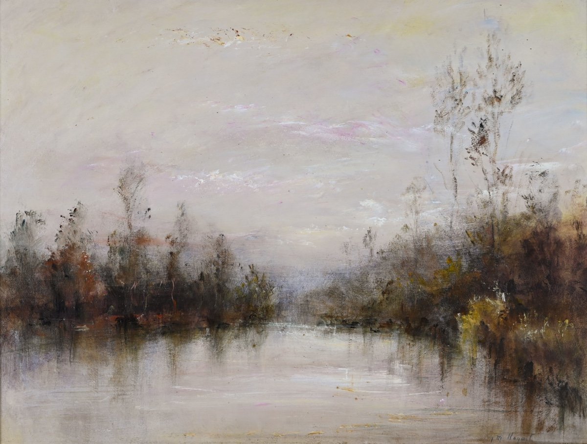  Jean-michel Noquet (1950 - 2015) : Bord De Rivière