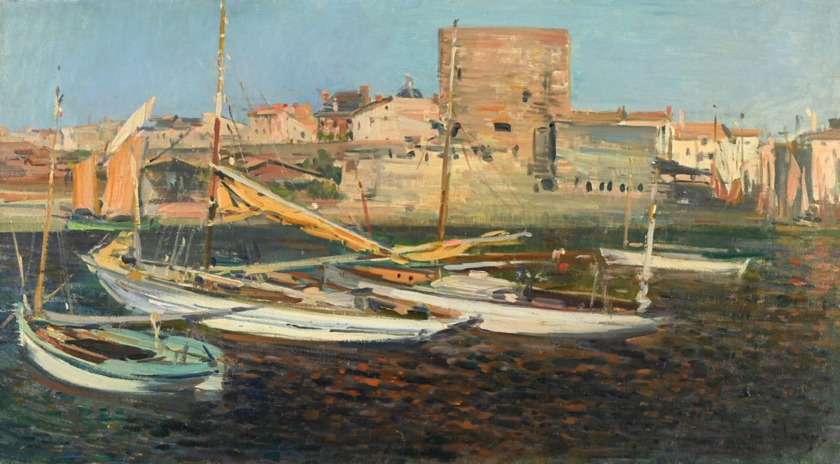  Eugène Clary (1856 - 1929) : Le Port De La Rochelle