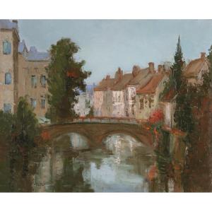 Marcel Peltier : Le Pont à Bruges