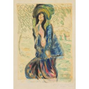 Georges Manzana Pissarro (1871-1961) : Jeune Femme Turque.