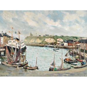 Jacques Bouyssou (1926-1997) : Le Port De Dieppe