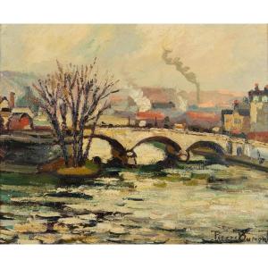 Pierre Dumont (1884-1936) : Le Pont De Pierre, Rouen