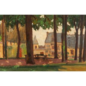 Abel Lauvray (1870-1950) :  La Place Du Village