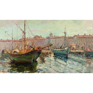 Olive Dit Olive Des Martigues (1898-1980) : Le Port De Saint-tropez 