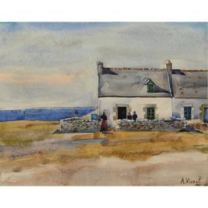  André-léon Vivrel (1886 - 1976): Breton House