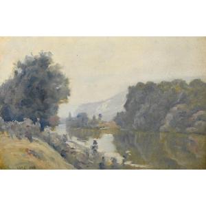  Maurice Gosselin-parelle (1876 - 1931) : Brume Sur La Seine