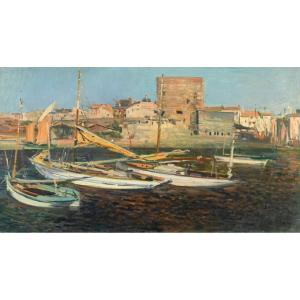  Eugène Clary (1856 - 1929) : Le Port De La Rochelle