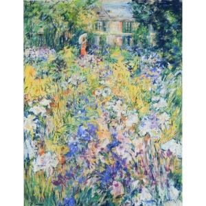  Rose Barbe: Monet's Garden At Giverny