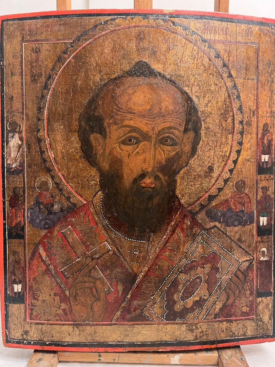 Very Old Russian Icon On Wood -photo-4