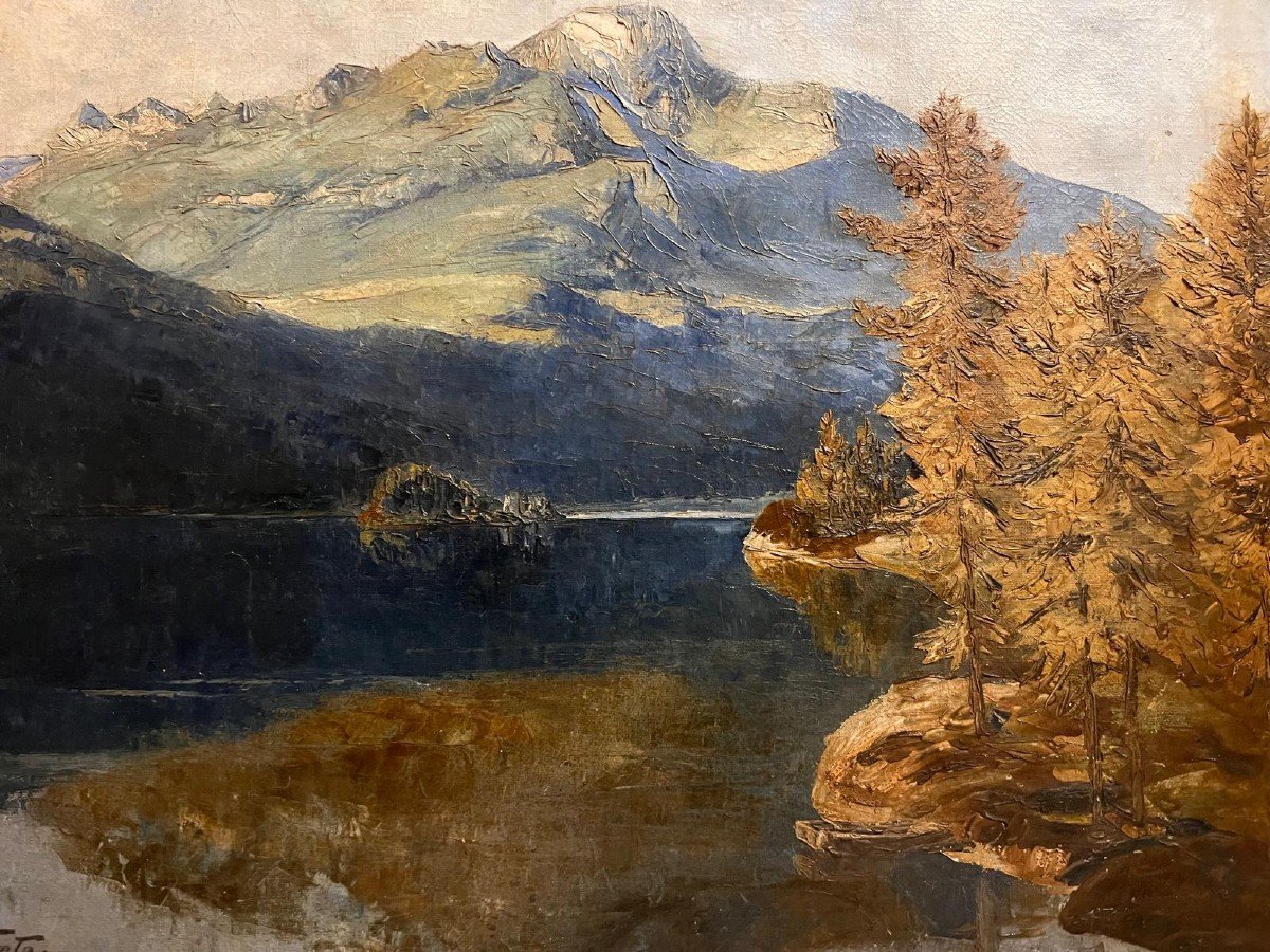 Tableau Signé Ludwig Valenta,1882-1943, Belle Qualité De Peinture. -photo-2