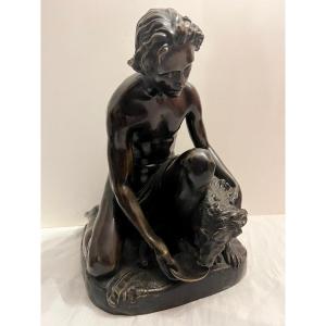 Bronze Signé Juli Franceschi, Daté 1851.