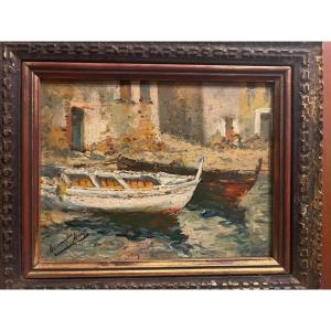 Spanish Painting Signed Hernandez Monjo 1862-1937