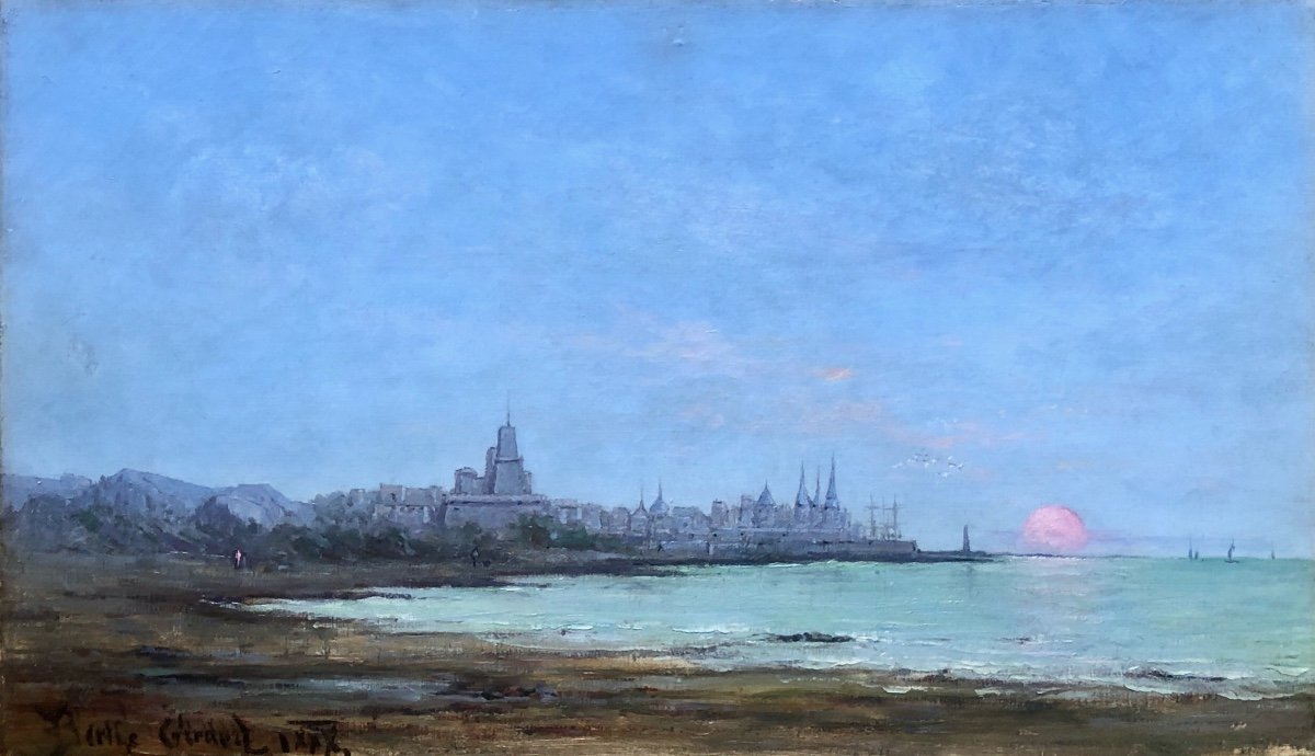 Berthe Girdez (xix-xx Century) Seaside Late 19th Century, Eastern Country?