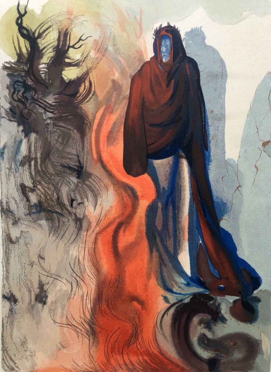 Salvadore Dali (1904-1989) Divine Comédie 1964, gravure sur bois 