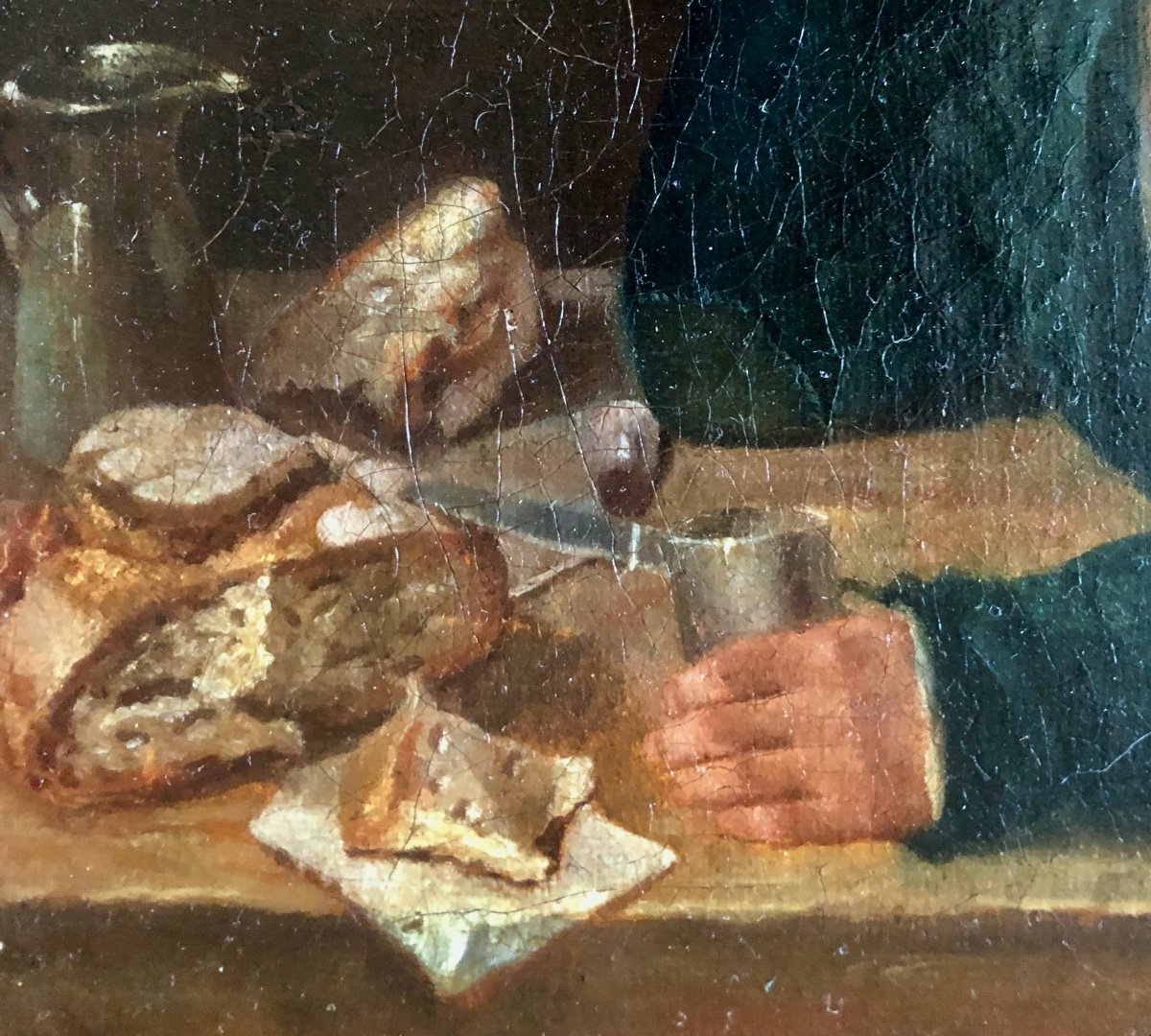 Scène d'Intérieur, Un Gentilhomme Dans Sa Cuisine, Début XIX Siècle-photo-2