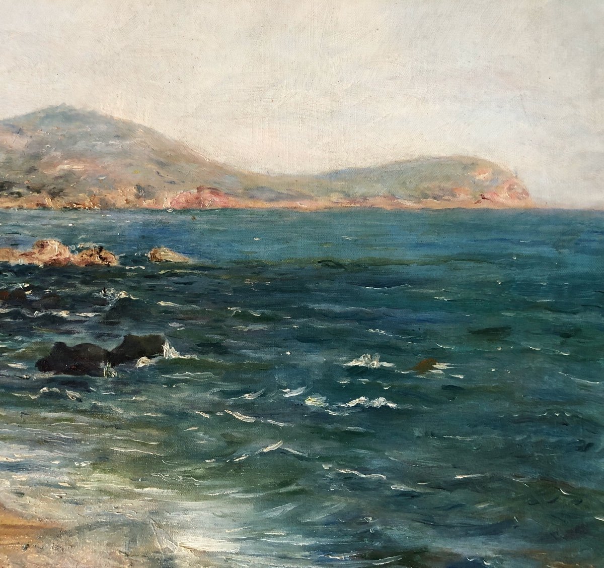 Suard (20th Century) French School, Seaside Mediterranean Coast -photo-1