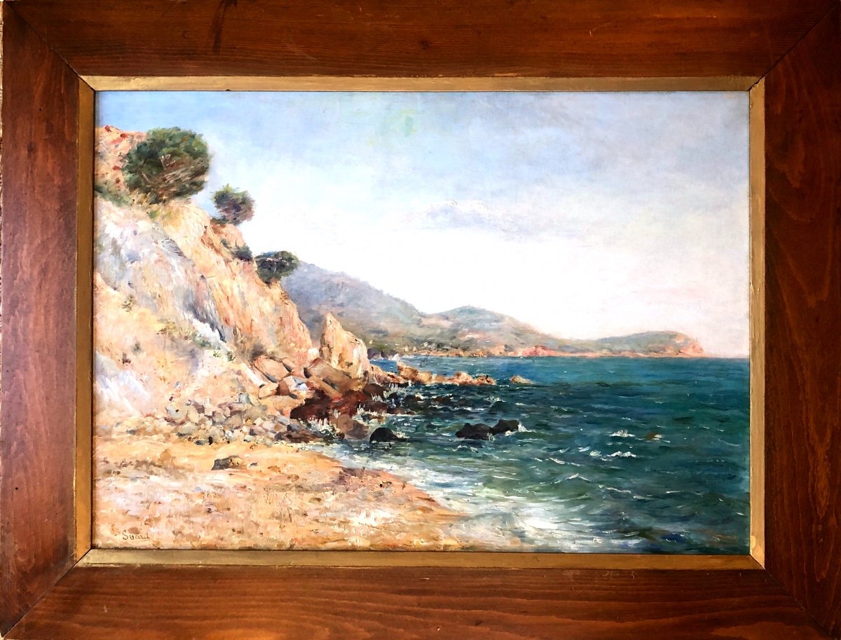 Suard (20th Century) French School, Seaside Mediterranean Coast 