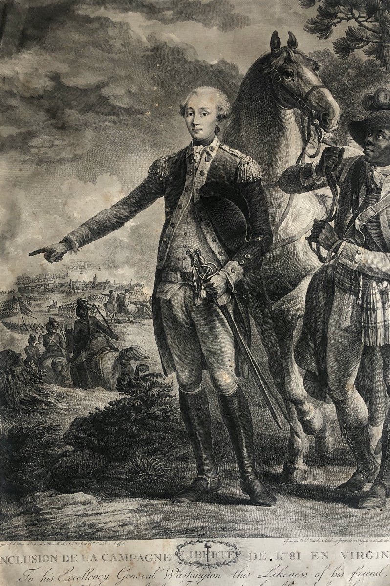 Jean-baptiste Le Paon (1738-1785) General Lafayette At Yorktown C: 1781-photo-2